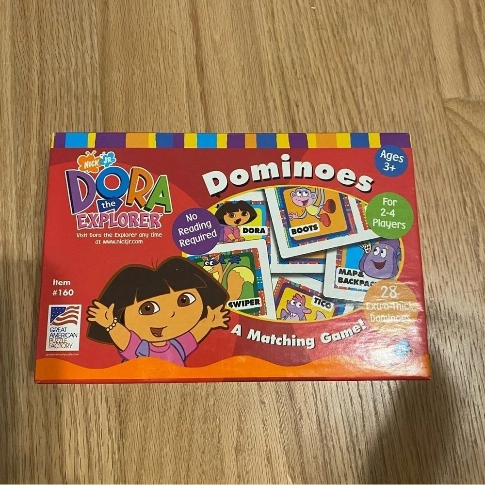 Dominoes Child Dora the Explorer Matching Game #160 Nick Jr. Vintage 2001